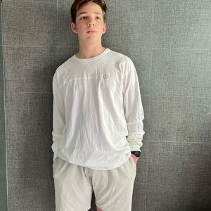 Vintage Nautica Long Sleeve White Shirt Mens Large